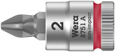 003350 - Zyklop Bit Socket Chrome Vanadium Steel Phillips PH 1 28mm Length