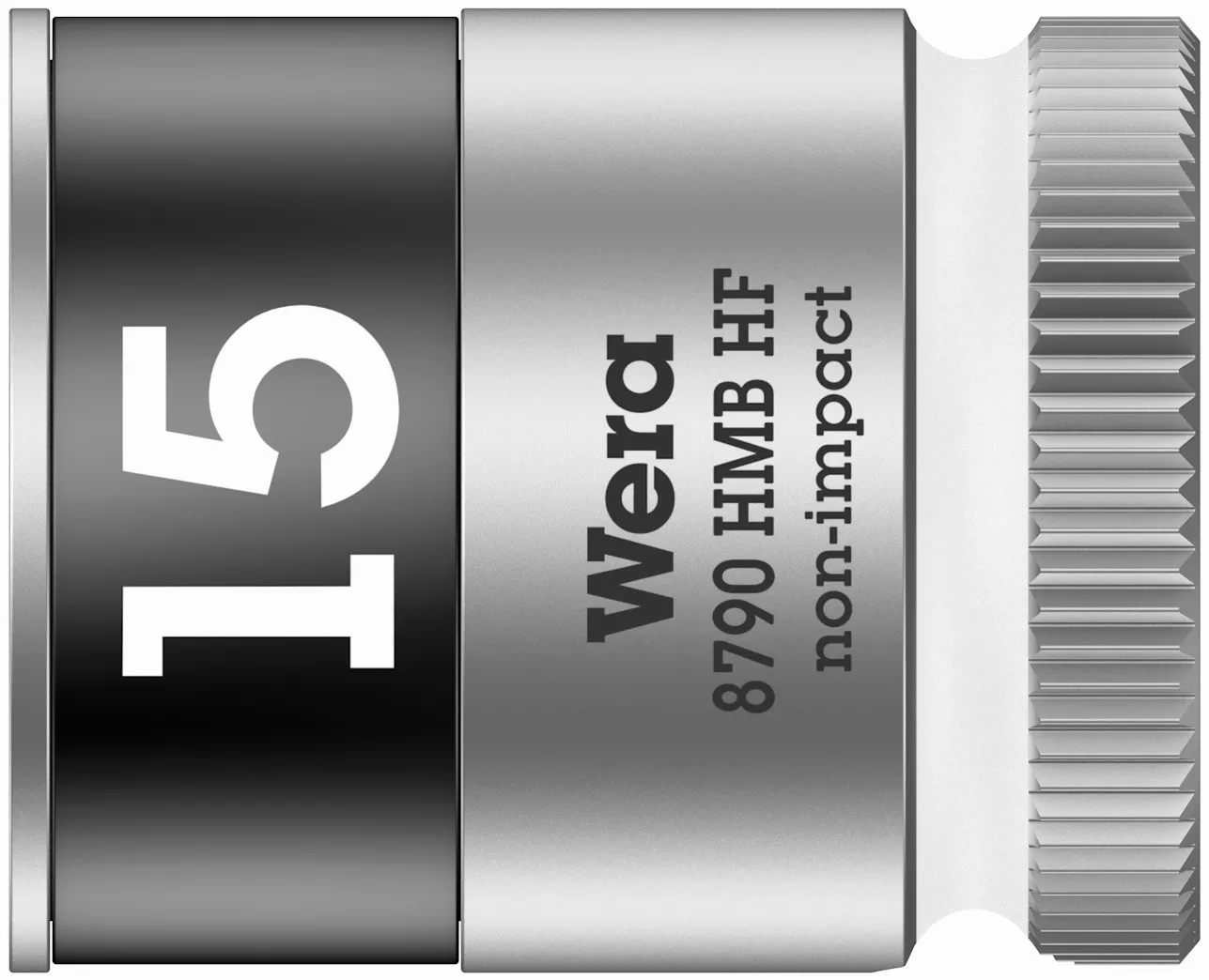 003749 - Zyklop Socket Chrome Vanadium Steel Hex 15mm 29mm Length