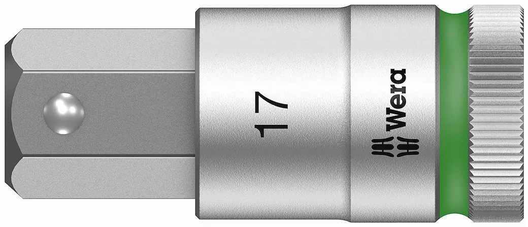 003820 - Zyklop Bit Socket Chrome Vanadium Steel Hex-Plus 4mm 60mm Length