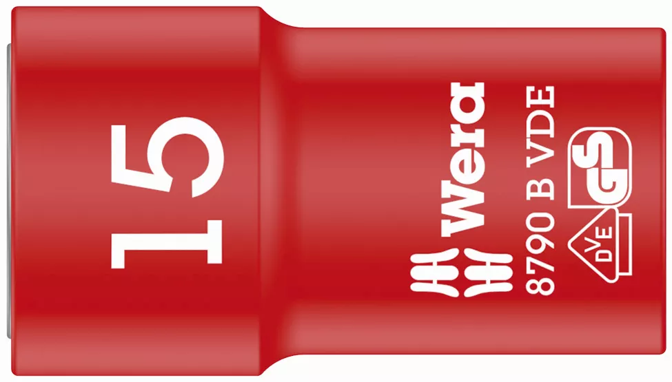 004959 - Zyklop Socket VDE Approved Hex 15mm 46mm Length