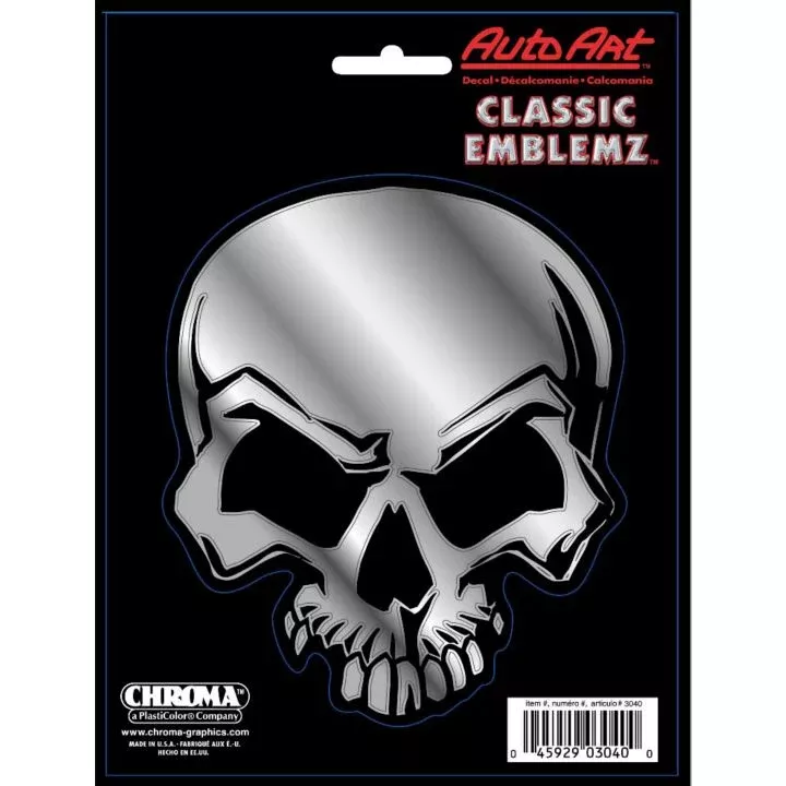 0411909 Mean Skull Classic Decal