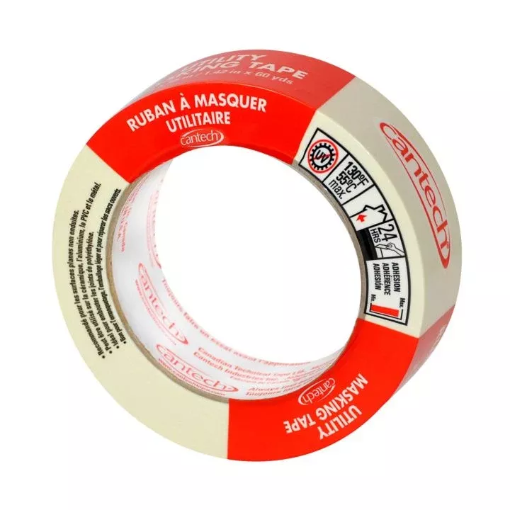 0497025 Cantech Utility Masking Tape, 24 mm x 55 m