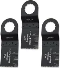 1-1/3″ Standard HCS Oscillating Tool Blade, 3pk (SuperCut), Oshlun MMS-0303