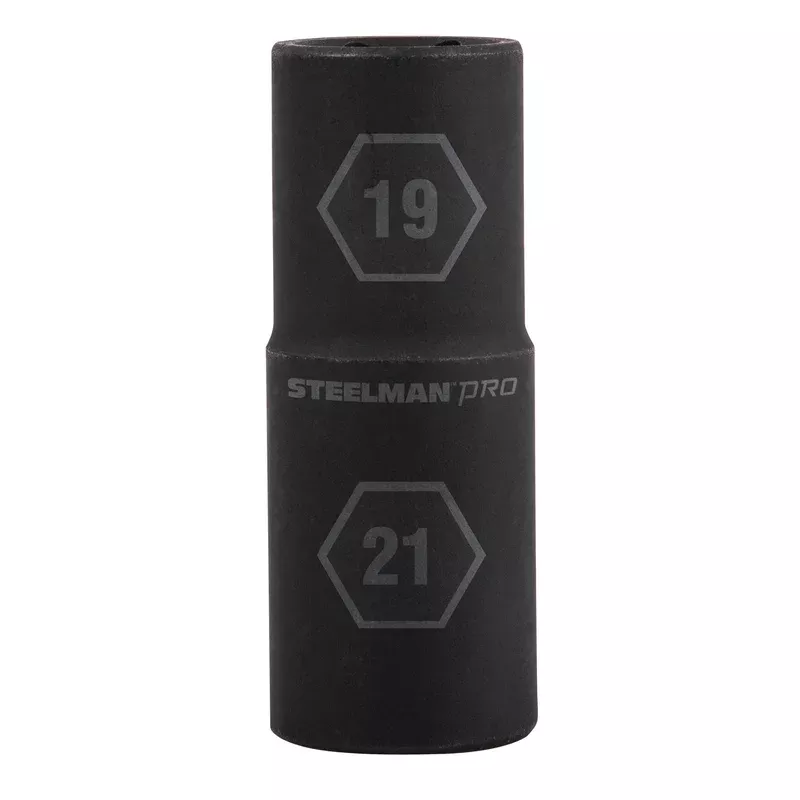 1/2-Inch Drive 6-Point 19mm x 21mm Impact Flip Socket