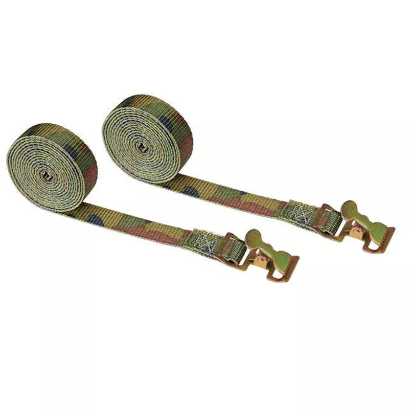 1″ x 8′ Camo Action Spring Buckle Strap – 2 pack