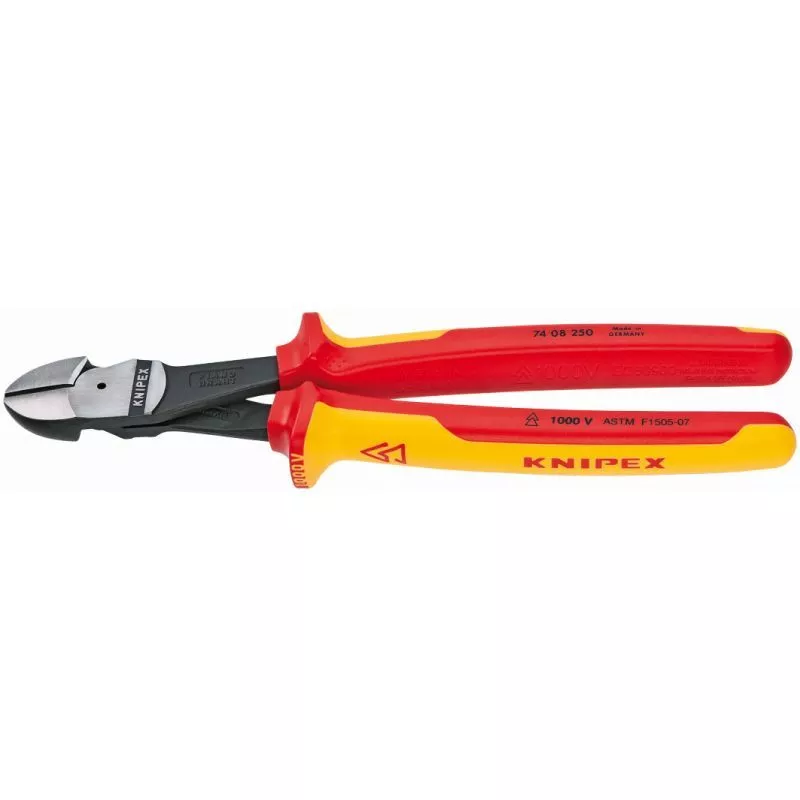 10'' High Leverage Diagonal Cutters, 1,000V Insulated