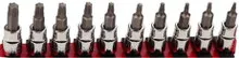10pc Torx Bit Set, 2" w/Sockets T10-T55, Bondhus 44038
