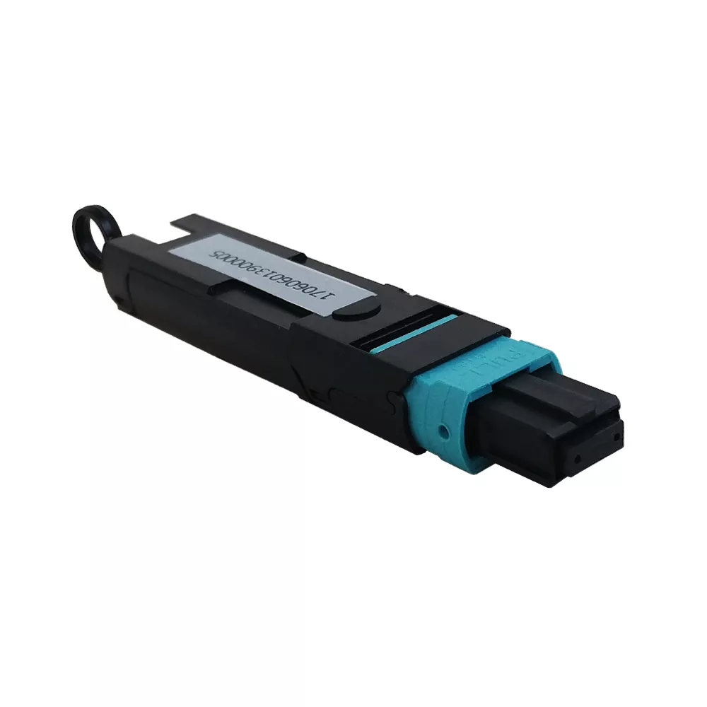 12-Fiber MTP/MPO Femaleloopback Tester - Multimode50U OM3 Low Loss - Aqua