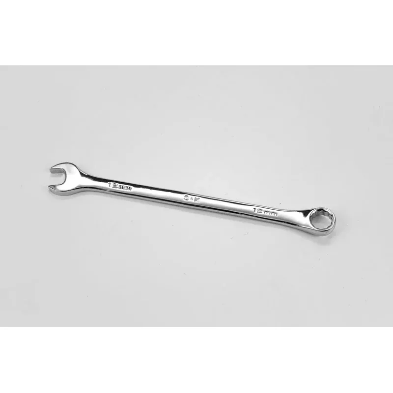 12 mm 12 Point Metric Long Combination Chrome Wrench