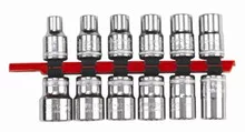 12pc 1/2" Drive 12 Point Inch Socket Set, 3/8-1", Wiha 60395