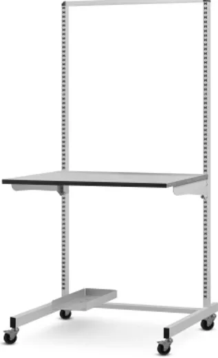 2000mm x 900mm with 930 x 600 Mobile ESD Upright Frame with Table Top (Includes CPU Holder)