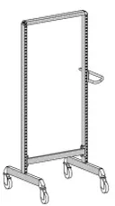 2100mm x 900mm (82.75" x 35.50") Mobile ESD Upright Frame for Classic and Premium Tables