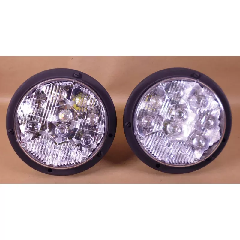 (2x) Humvee M998 M939 Headlight LED Black Housing Truck-Lite , 6220-01-547-9049