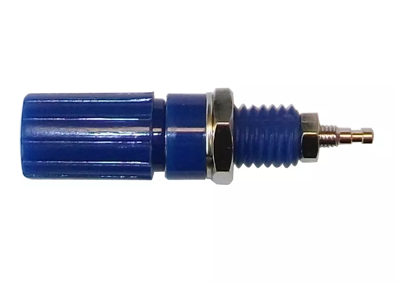 375-596-10 - Binding Post 18x11mm - Nickel/Blue, Pkg/10
