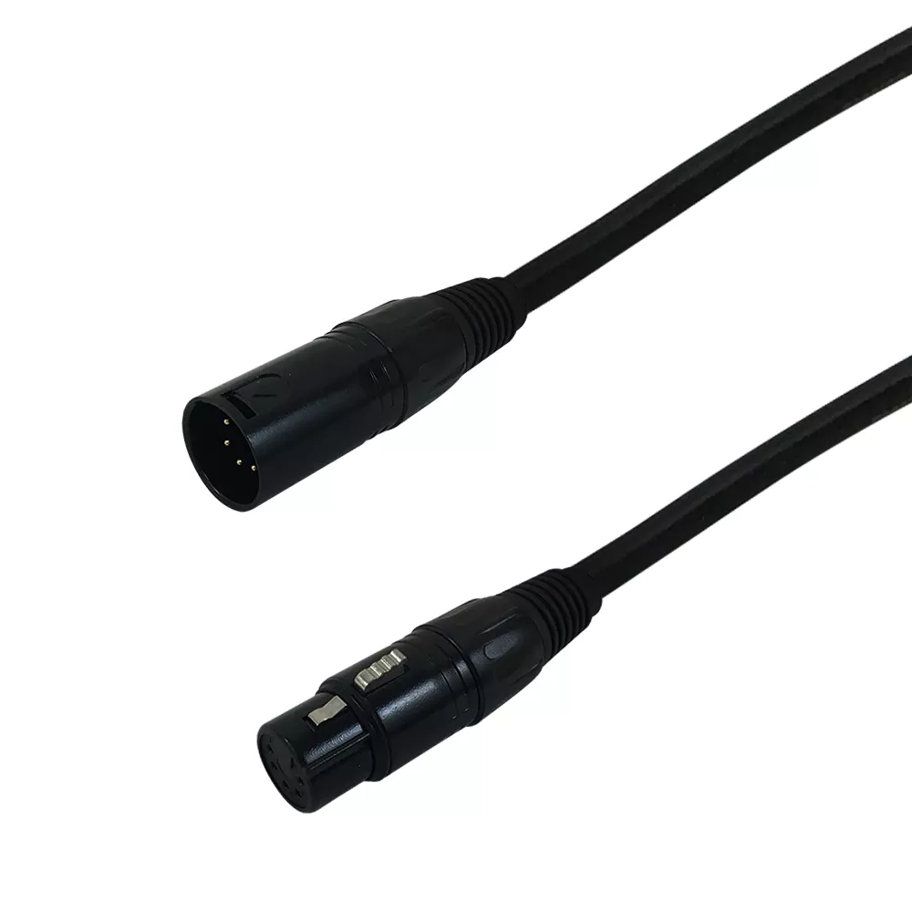 5-Pin XLR DMX Male to Female Cable- 100 ft