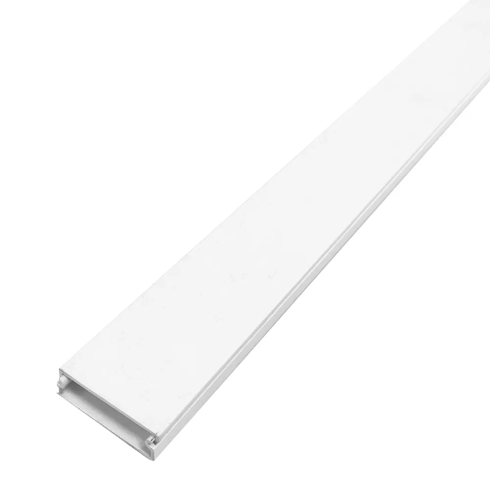 6 ft Raceway Cable Concealer 38 mm X 11 mm with Adhesive Foam Tape - White