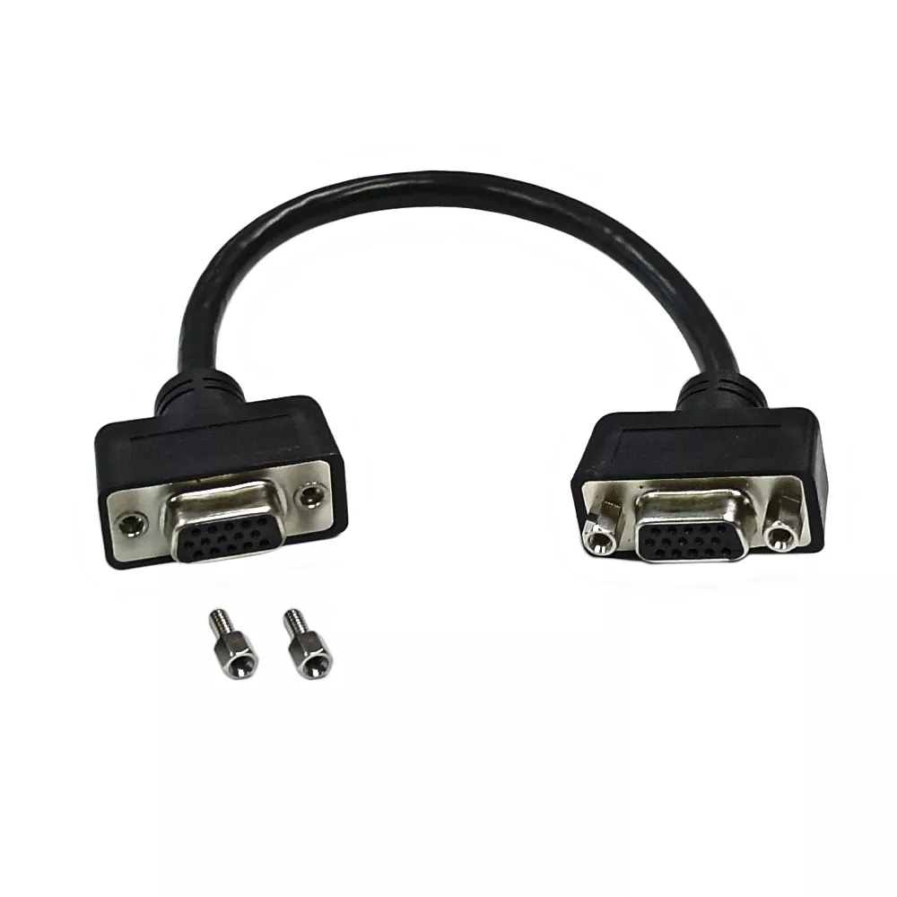 6 Inch SVGA Female to Female Adapter with HEX Nuts