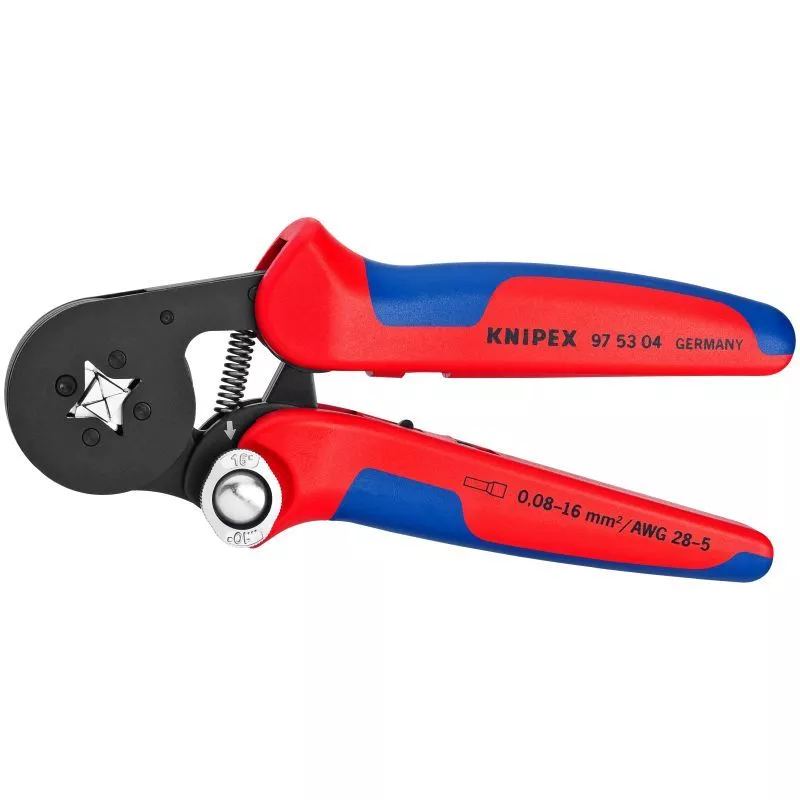 7" Self-Adjusting Crimping Pliers for Wire Ferrules