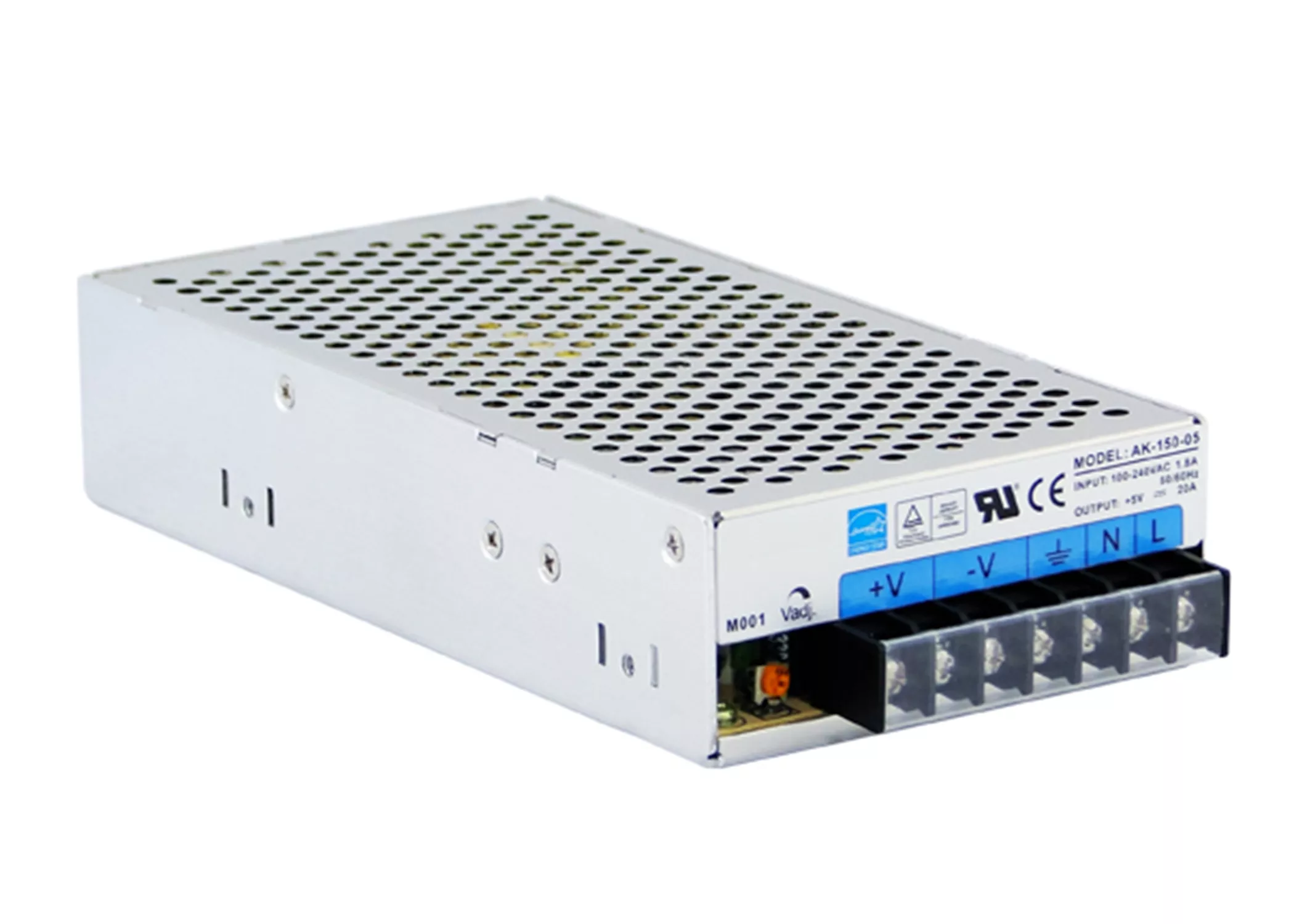 AC/DC Power Supply - 100W, 12VDC, 8.5A