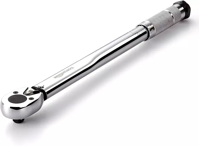 Amazon Basics 3/8-inch Drive Click Torque Wrench - 15-80 ft.-lb, 20.4-108.5 Nm