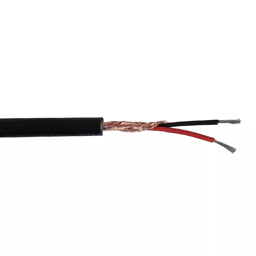Audio Bulk Cable - 22 awg Stranded 95% Spiral Shield - 500 ft 2C