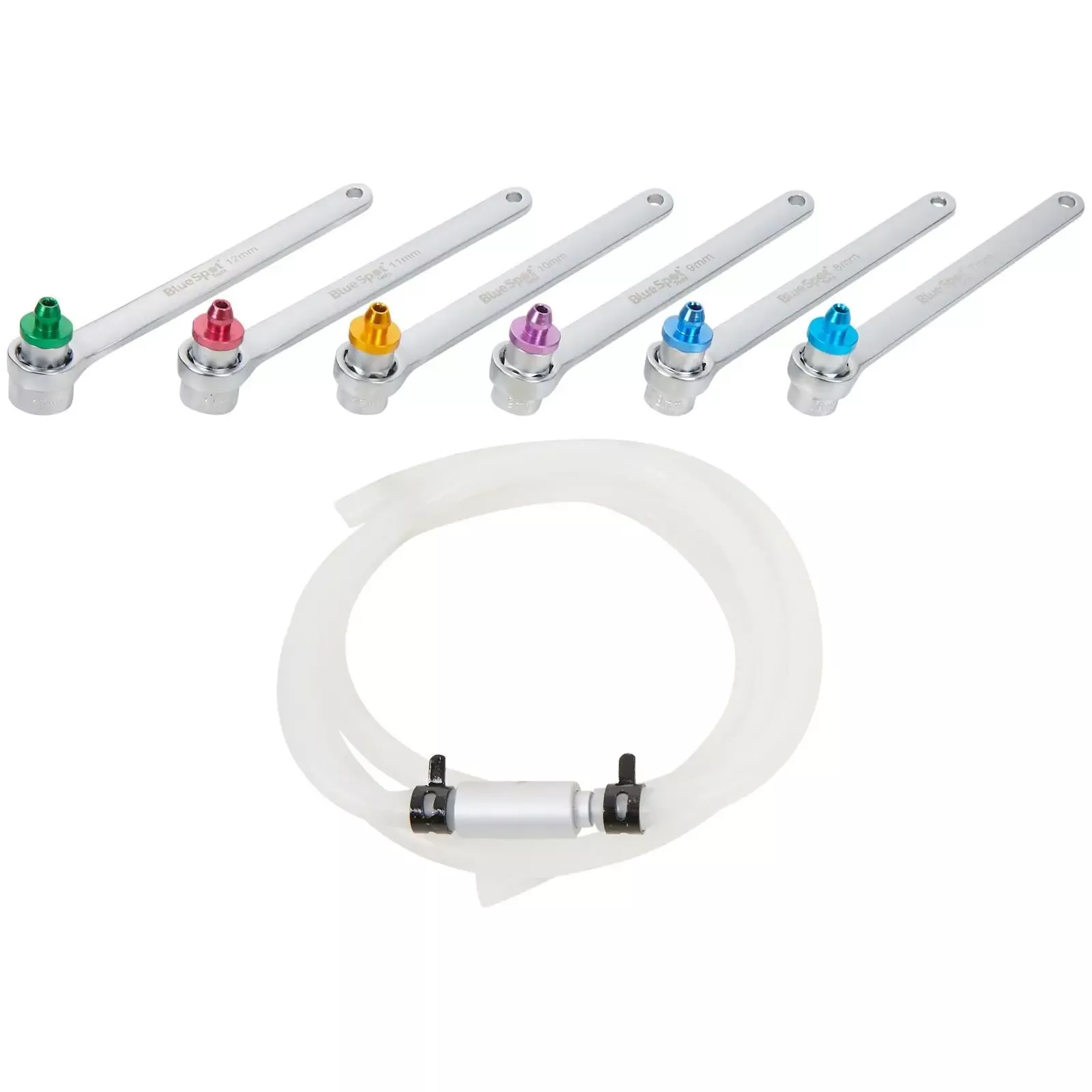 BlueSpot Brake Bleeder Wrench Set 7-12mm in Case 7 Piece