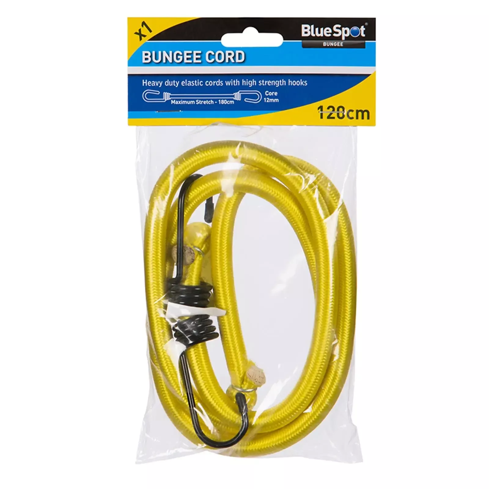 BlueSpot Bungee Cord 120cm Yellow