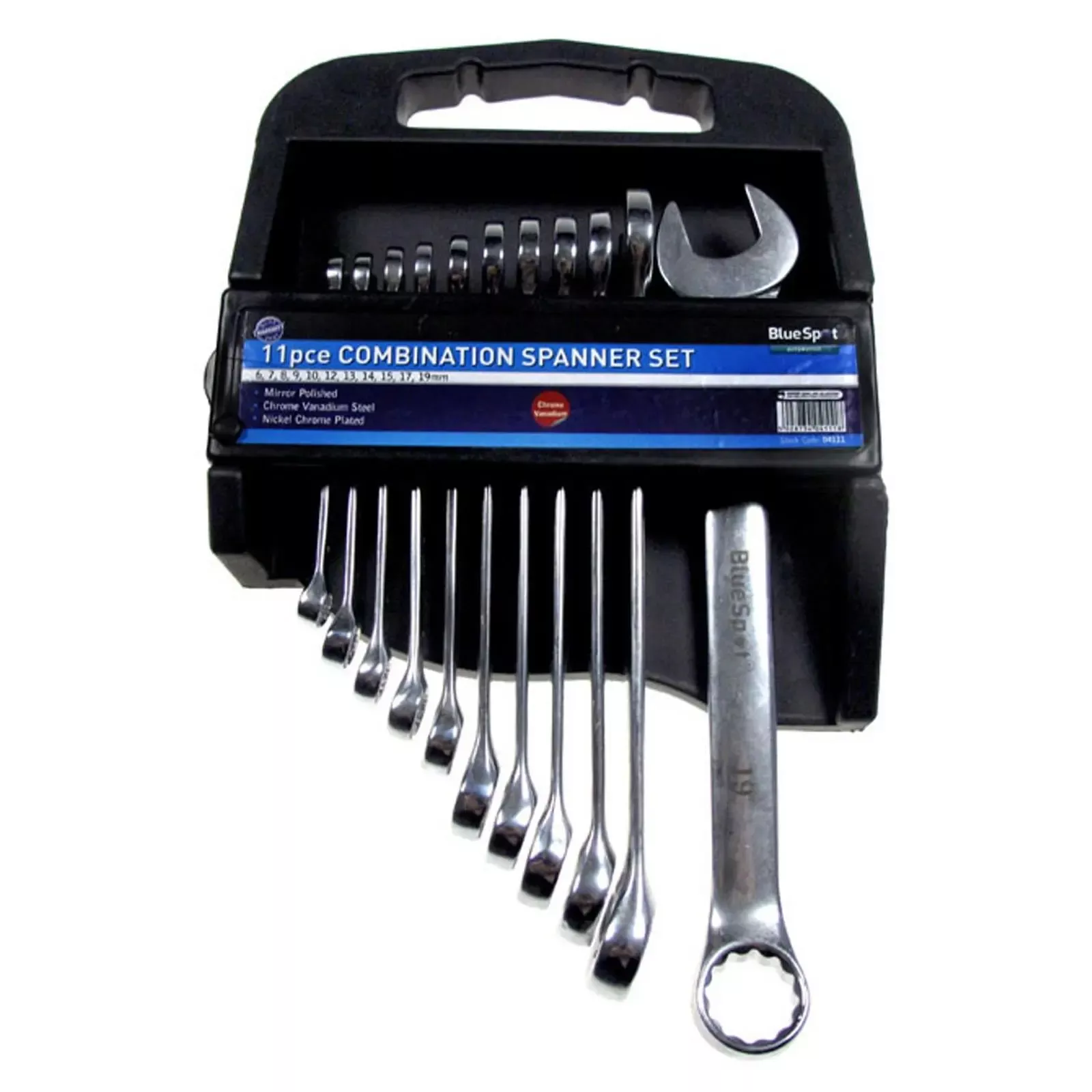 BlueSpot Combination Spanner Set Metric 6-19mm 11 Piece