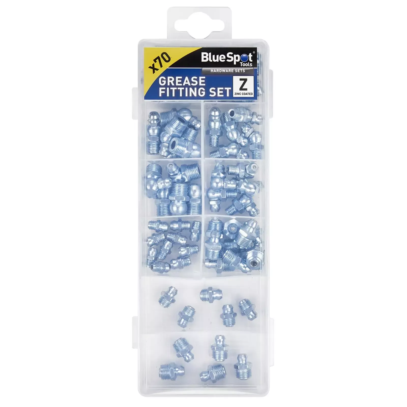 BlueSpot Grease Fitting Set 70 Piece