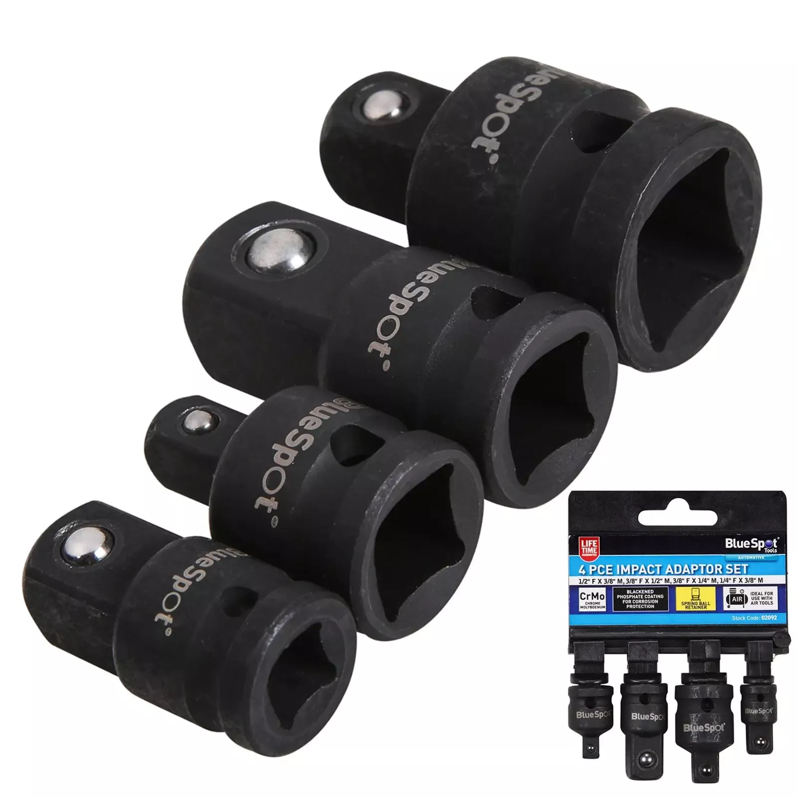 BlueSpot Impact Adaptor Set 4 Piece