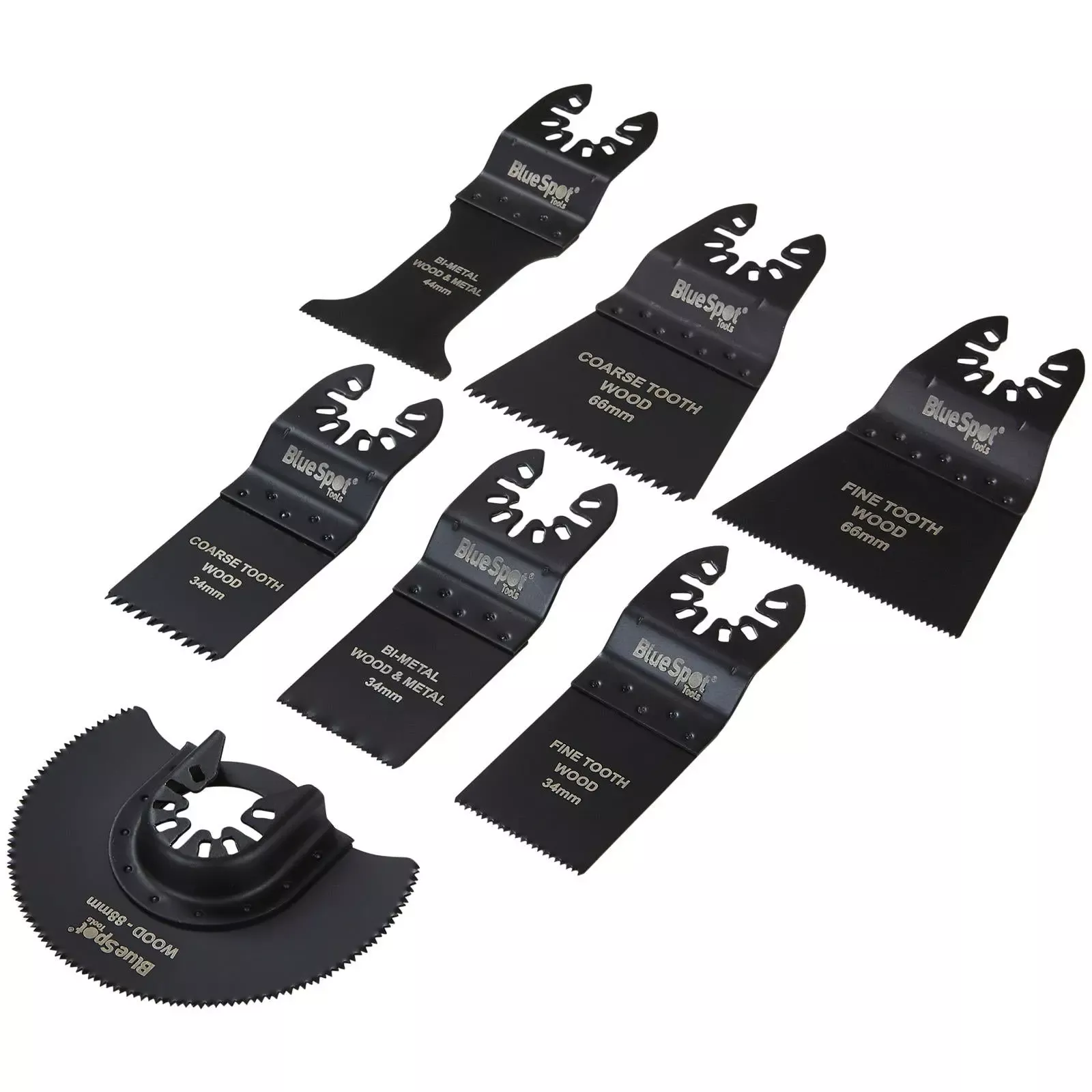 BlueSpot Multi Tool Blade Set OMT 7 Piece
