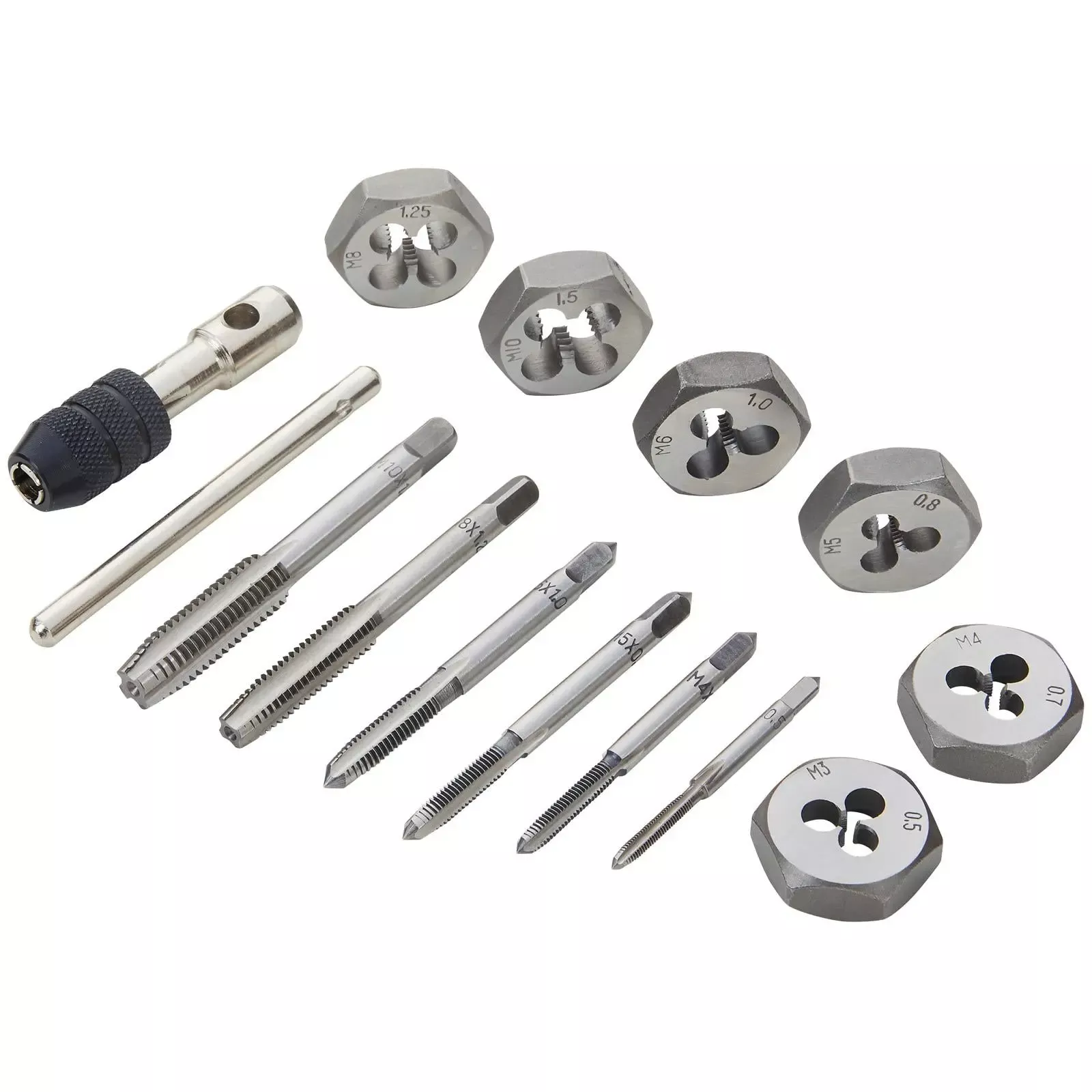 BlueSpot Tap and Die Set in Case M3-M10 13 Piece