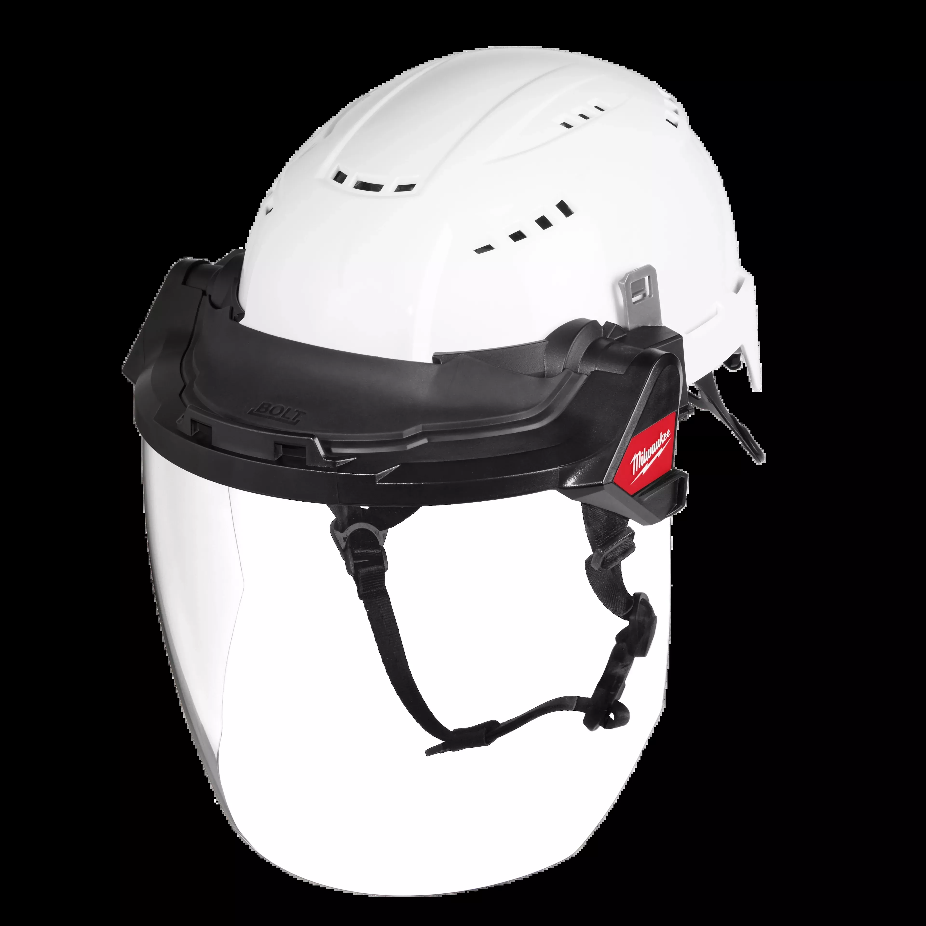 BOLT Gasketed Full Face Shield - Clear Dual Coat Lens (Compatible with Milwaukee 48-73-1422BOLT Safety Helmets & BOLT Hard Hats)