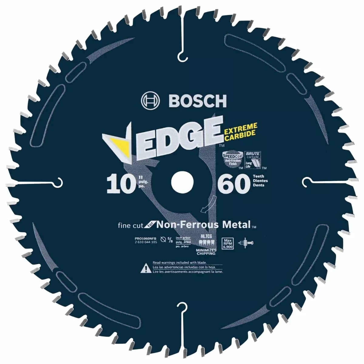Bosch 10" 60 Tooth Non-Ferrous Metal-Cut Circular Saw Blade PRO1060NFB