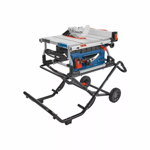 Bosch 10" Jobsite Table Saw w/ Gravity Rise Wheeled Stand GTS15-10
