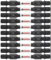 Bosch 10 pc Impact Tough 2.5" Torx #30 Double-End Bits ITDET3025B