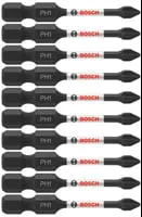 Bosch 10 pc Impact Tough 2" Phillips #1 Power Bits (Bulk) ITPH12B