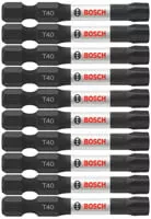 Bosch 10 pc Impact Tough 2" Torx #40 Power Bits (Bulk) ITT402B