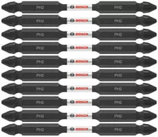 Bosch 10 pc Impact Tough 3.5" Phillips #2 Double-End Bits ITDEPH235B