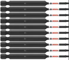 Bosch 10 pc Impact Tough 3.5" Square #1 Power Bits (Bulk) ITSQ135B
