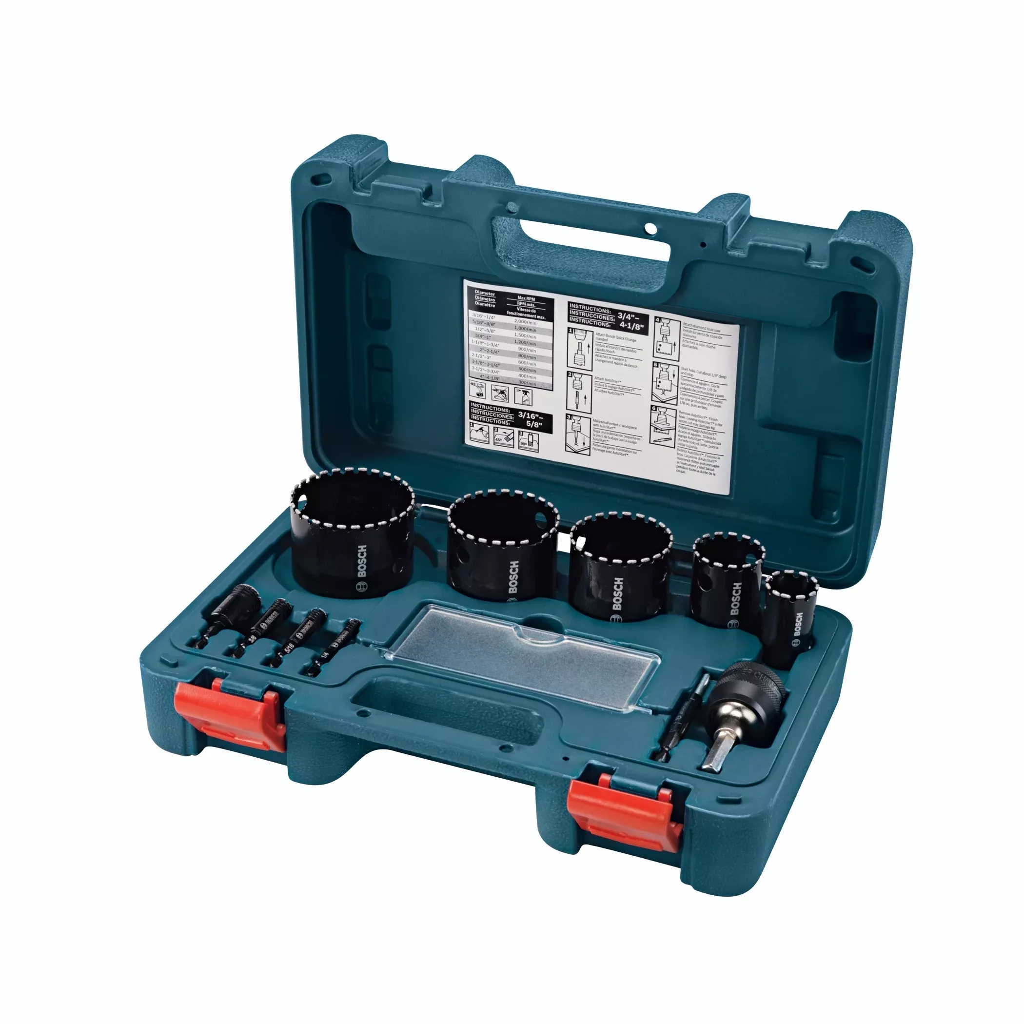 Bosch 11 pc Diamond Hole Saw Set HDG11