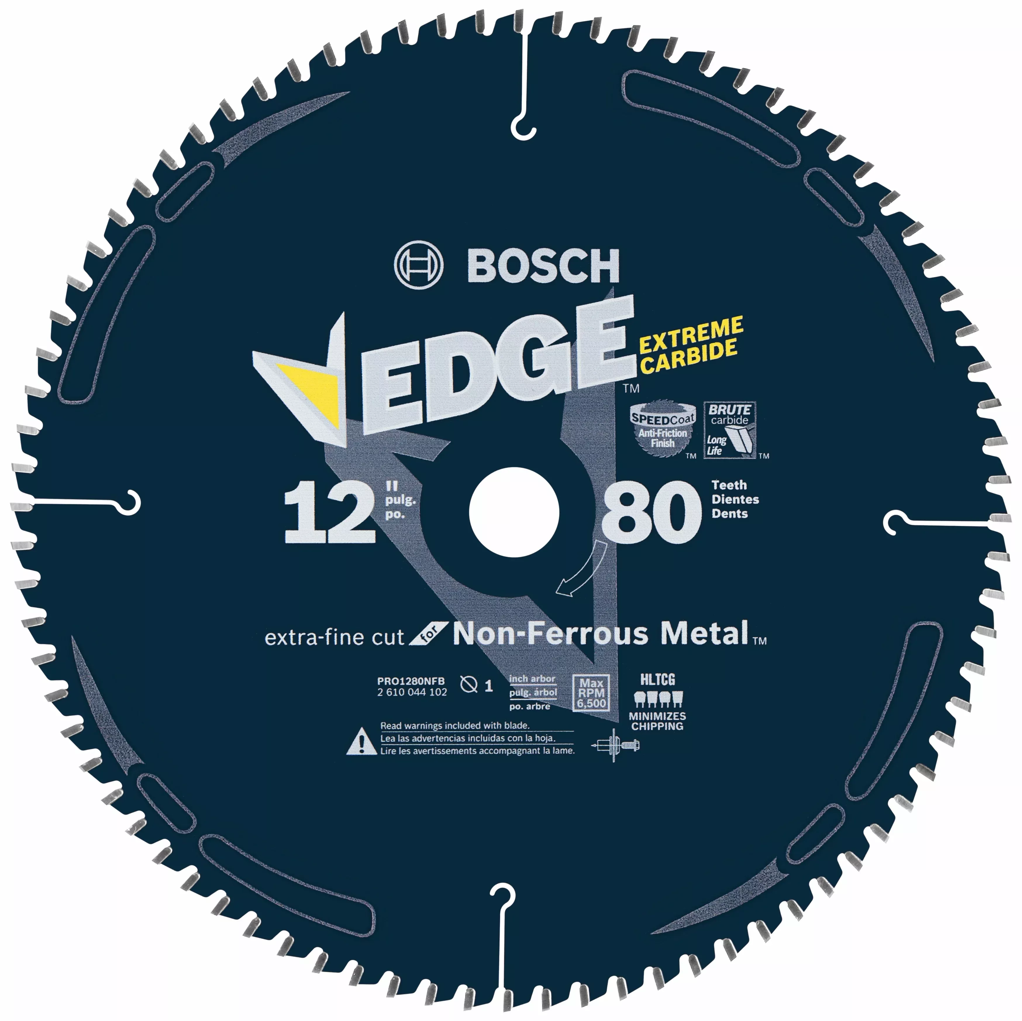 Bosch 12" 80 Tooth Non-Ferrous Metal-Cut Circular Saw Blade PRO1280NFB
