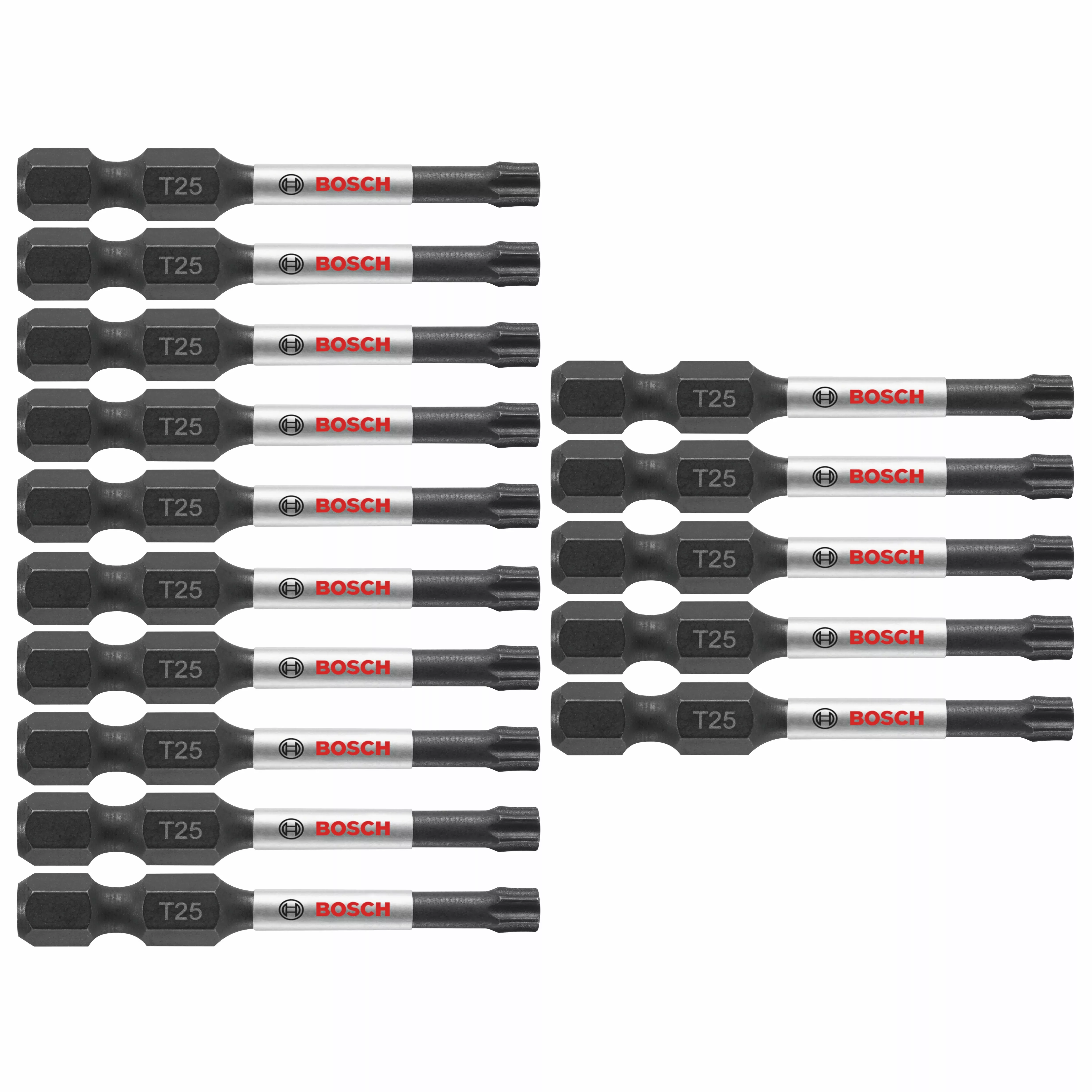 Bosch 15 pc Impact Tough 2" Torx #25 Power Bits ITT25215