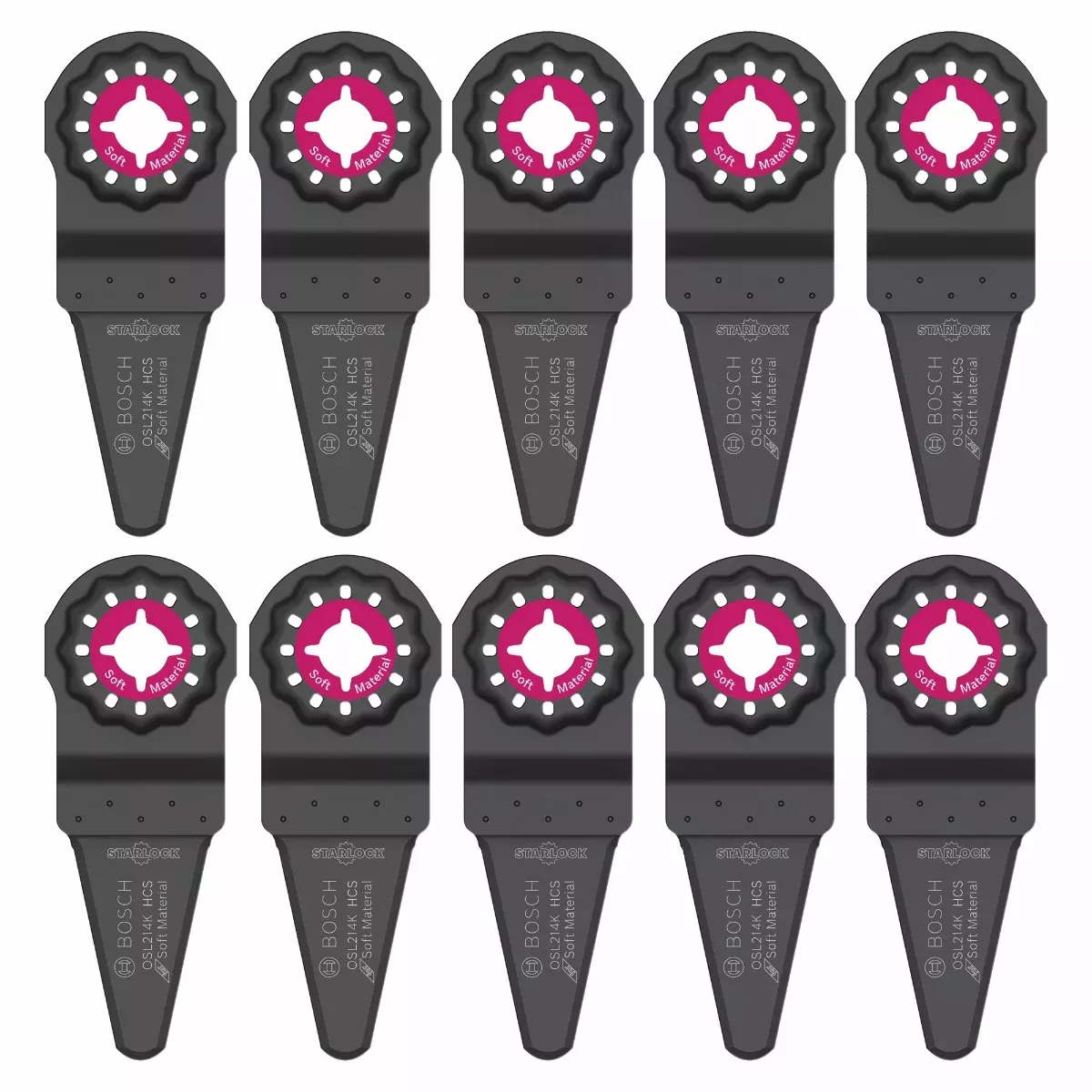 Bosch 2-1/4" Starlock Oscillating Caulk Knife Blade 10pk OSL214K-10