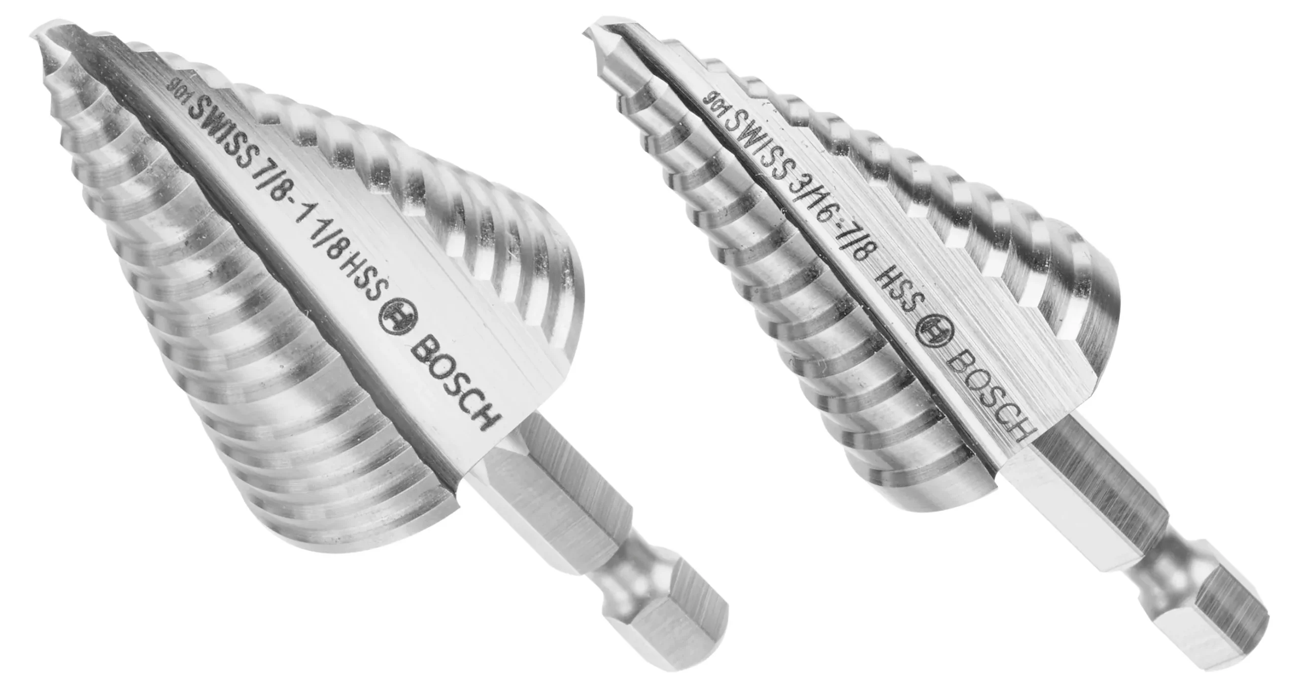 Bosch 2 pc High-Speed Steel Impact Tough Turbo Step Bit Set IMSDC002