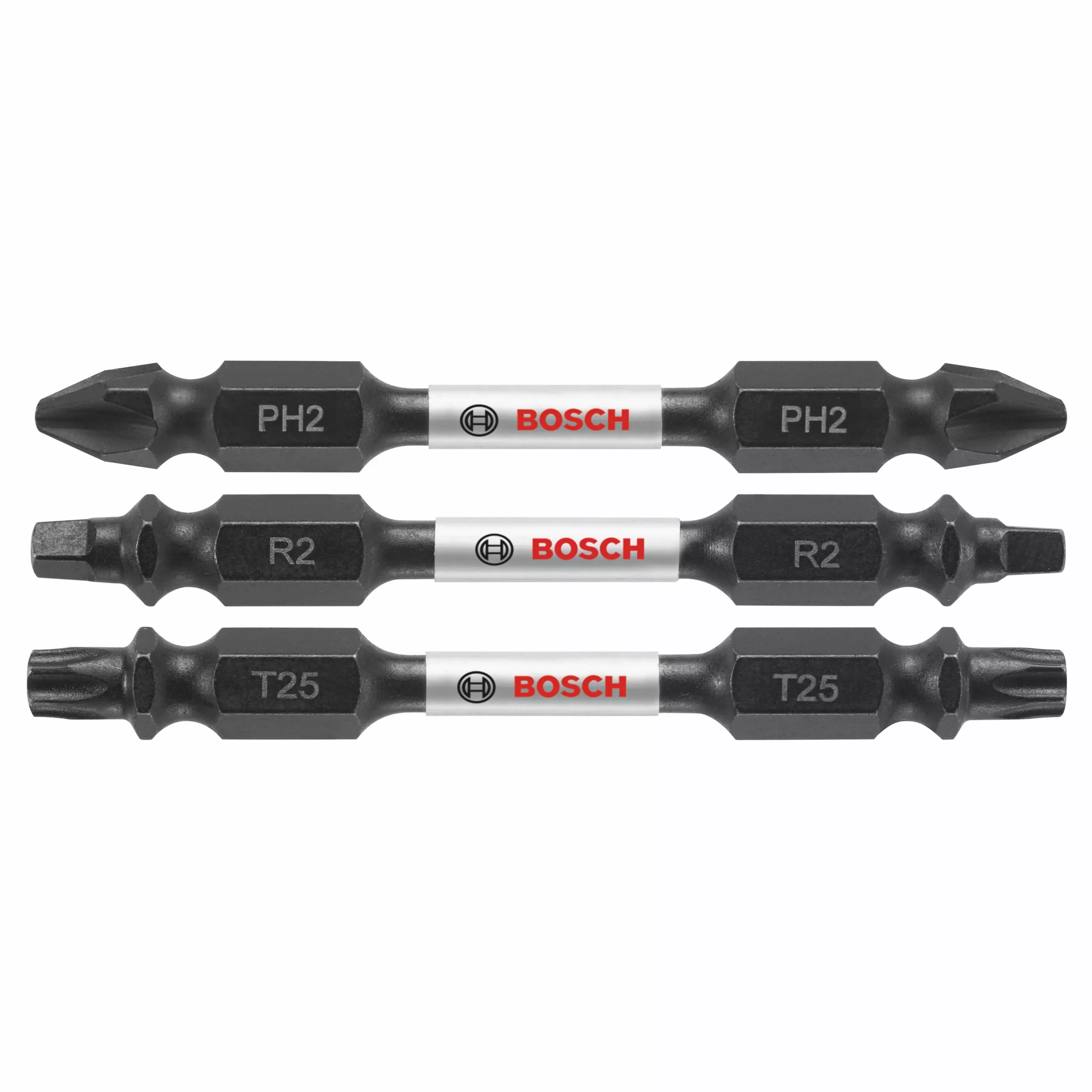 Bosch 3 pc Impact Tough 2.5" Double-Ended Bit Set ITDEV2503