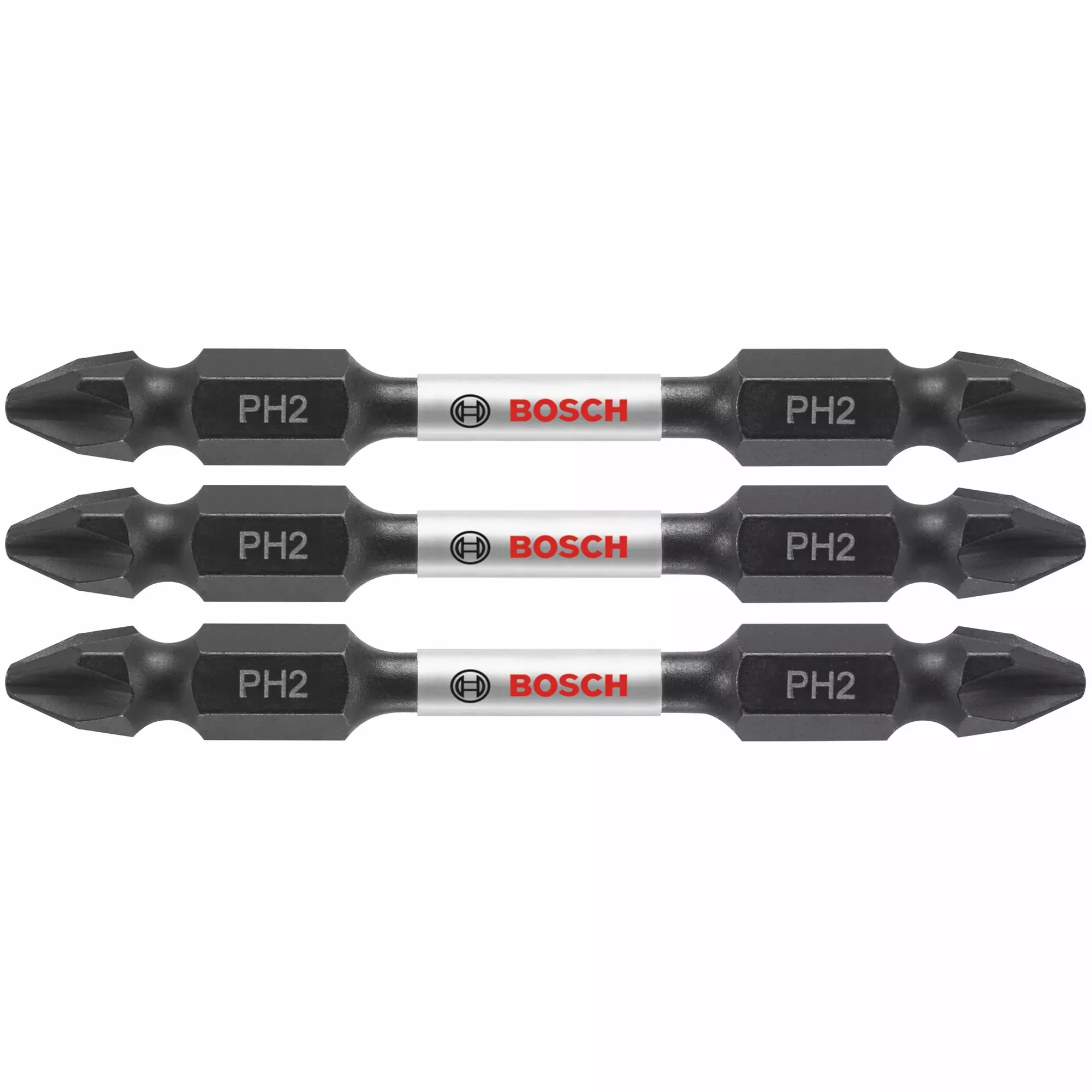 Bosch 3 pc Impact Tough 2.5" Phillips #2 Double-Ended Bits ITDEPH22503