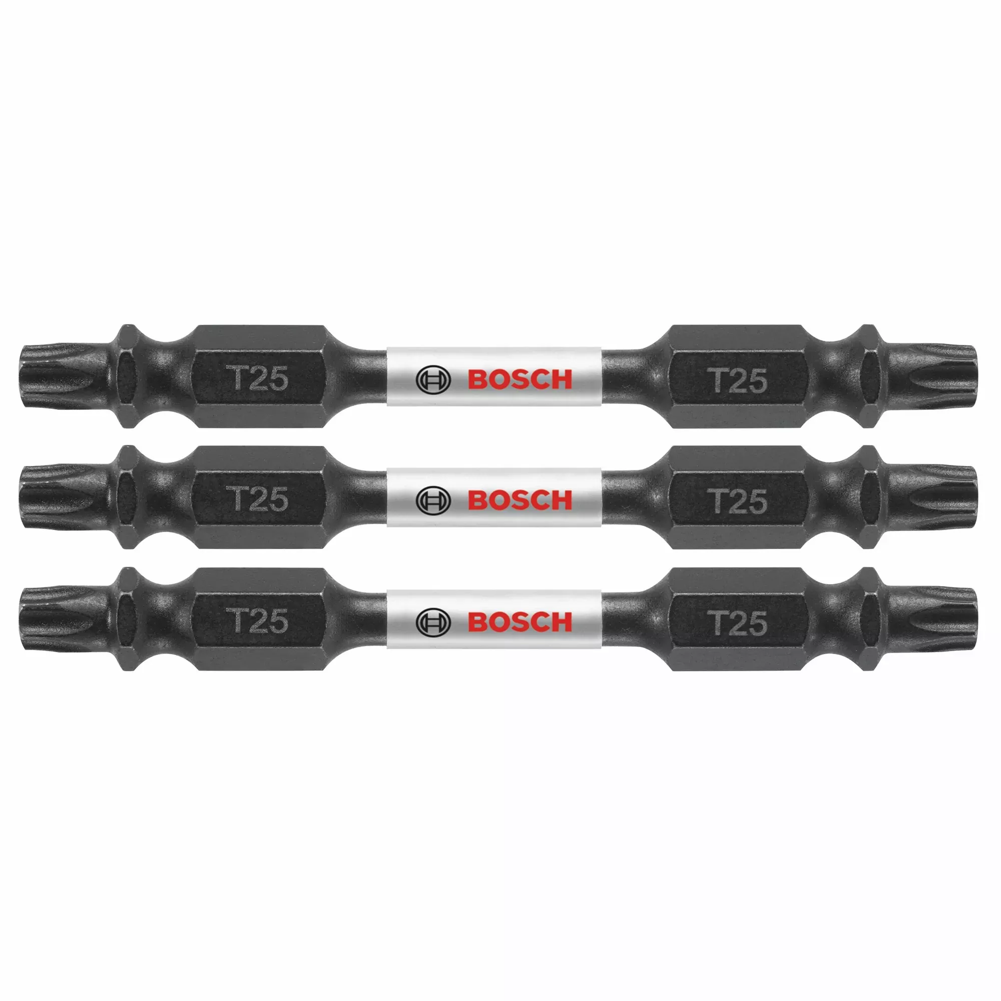 Bosch 3 pc Impact Tough 2.5" Torx #25 Double-Ended Bits ITDET252503