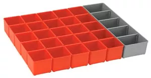 Bosch Full Tray- Red Inset Box Kit, 53mm Drawer, Set of 3 ORG53-RED