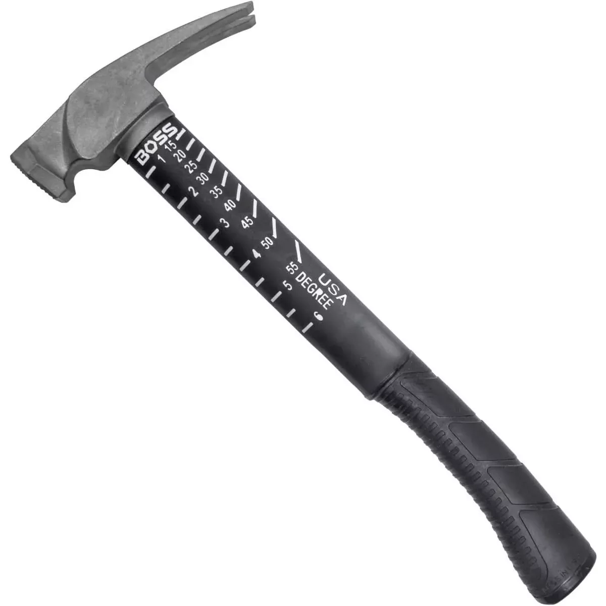 Boss Hammers BH14TIPFS 14 oz Titanium Hybrid Smooth Face Hammer with Fiberglass Handle